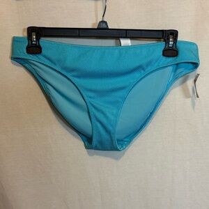 AA-448 Aerie NWT Blue Lined Summer Swim Bikini Bottoms Size XL